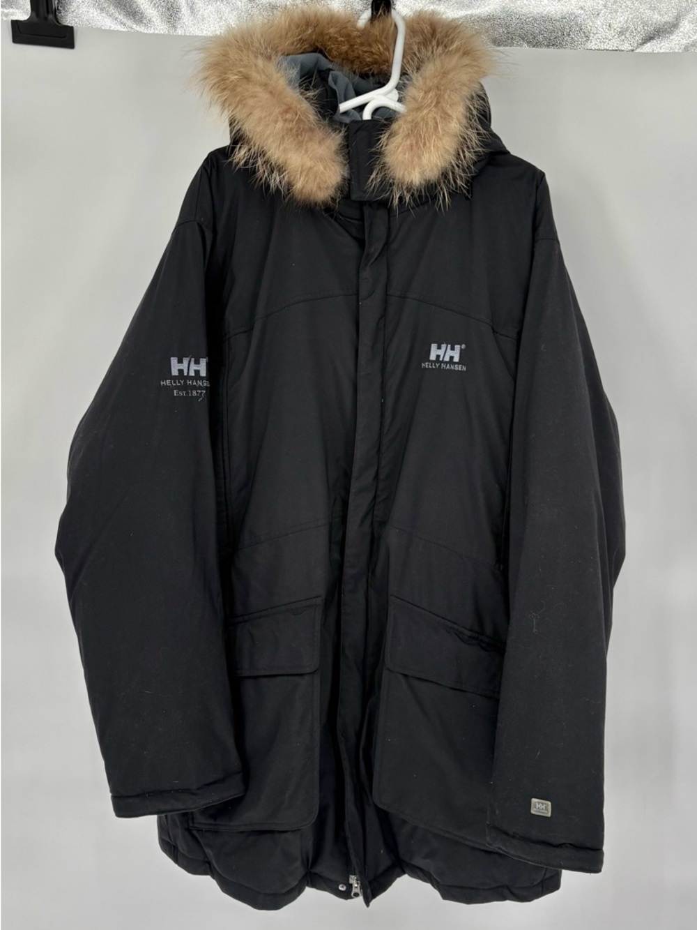 Men’s Helly Hansen Down Parka with Raccoon Hood